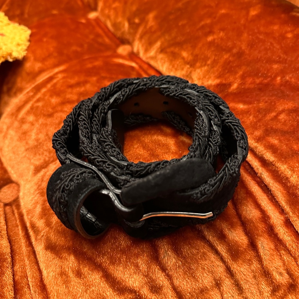 Black Suede Belt - Tristan et Iseut